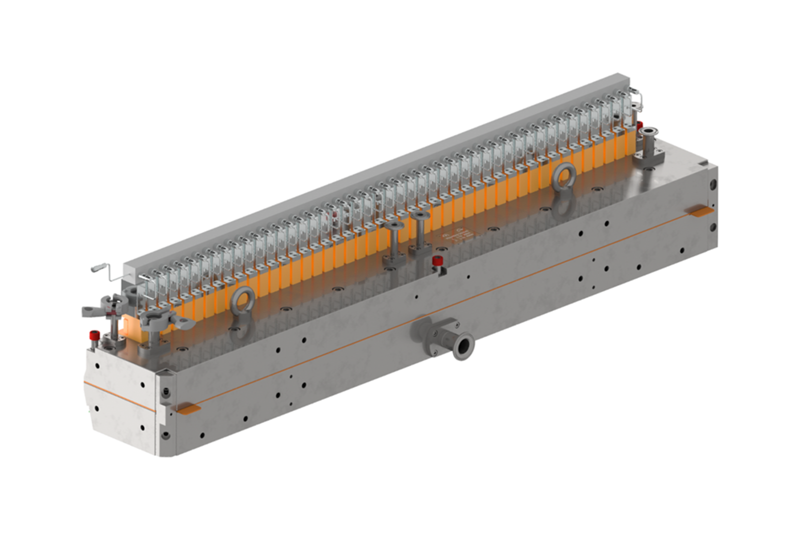 Slot Die with automatic T-bar adjustment via linear actuators